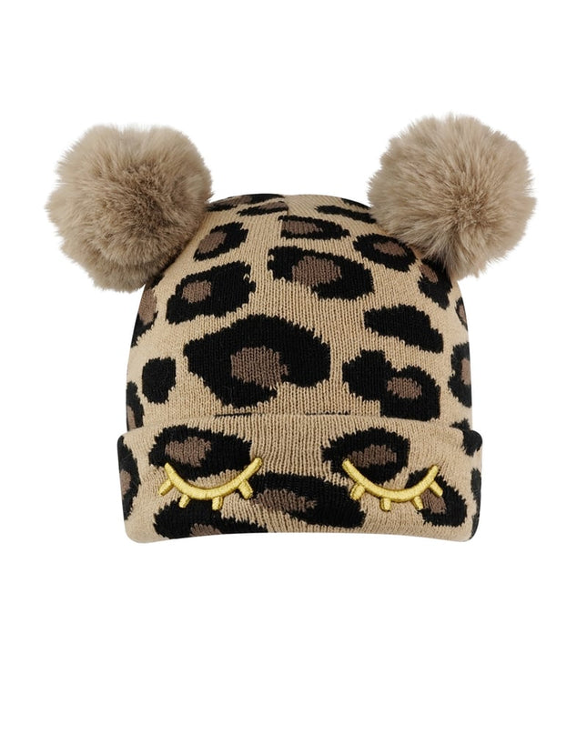 Kids - panterprint muts met ballen