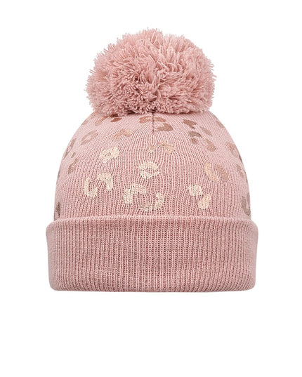 Muts tijgerprint pompom