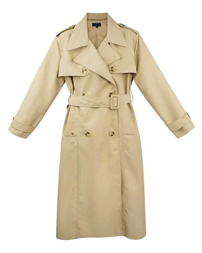 Long basic trench coat - beige S