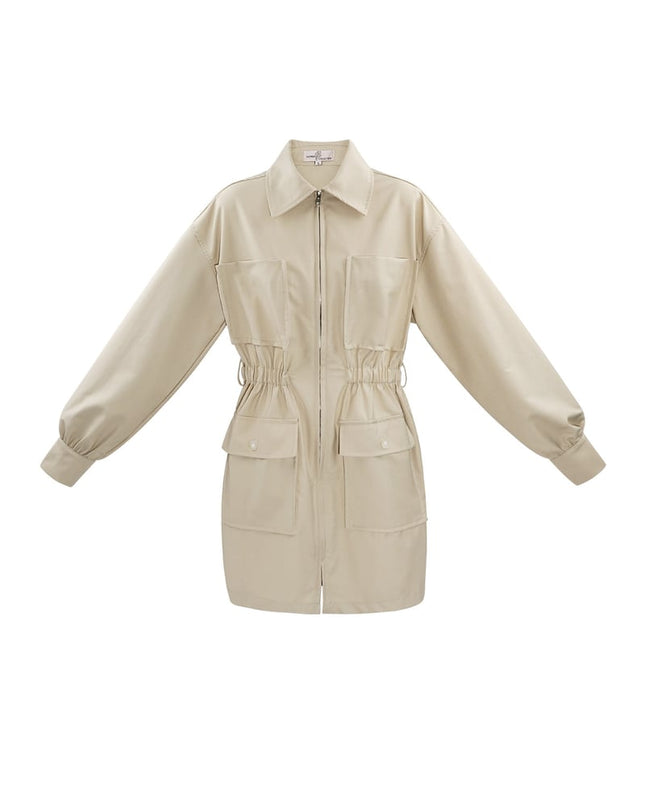 Long sleeve playsuit - off-white 