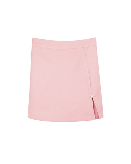 Mini skirt met split