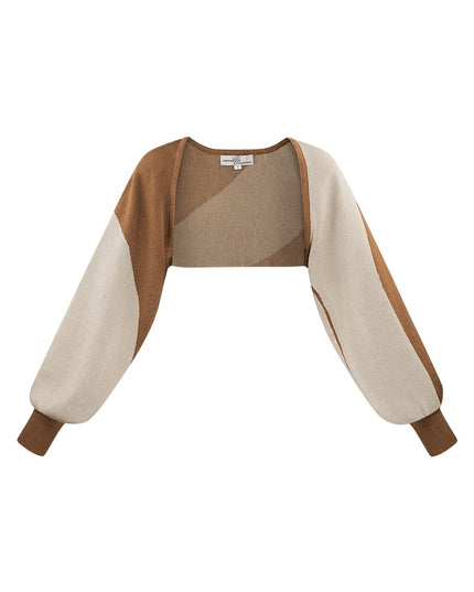 Vestje organische strepen print