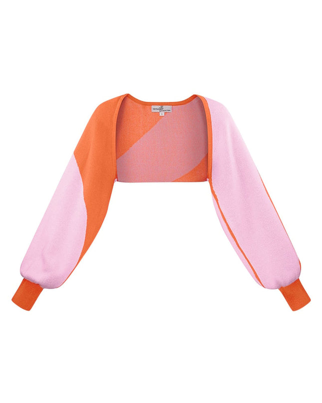 Vestje organische strepen print