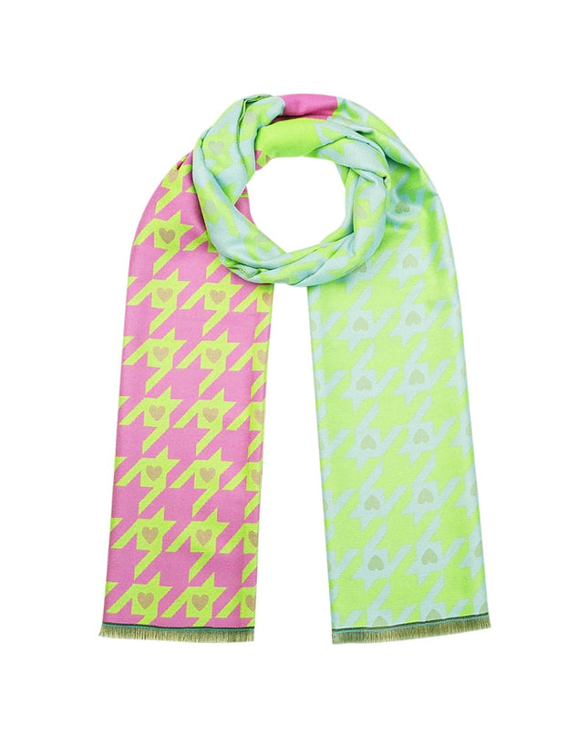 Neon hartjes sjaal