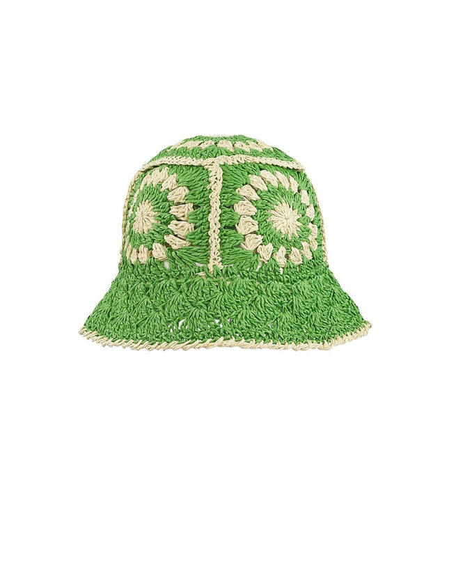 Crochet hoedje met bloemen