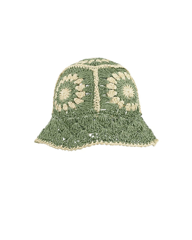 Crochet hoedje met bloemen