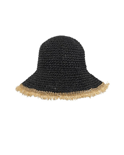 Hoed met gekleurde rand