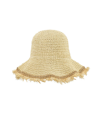 Hoed met gekleurde rand