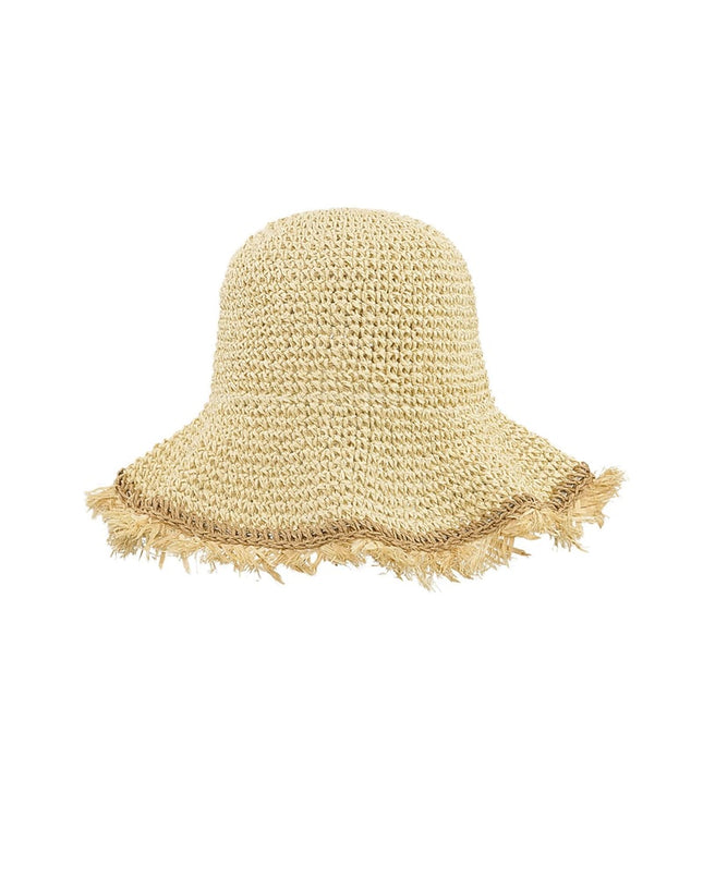 Hoed met gekleurde rand