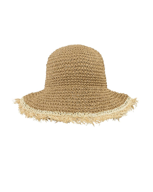 Hoed met gekleurde rand