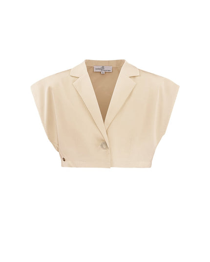 Cropped top met knoop