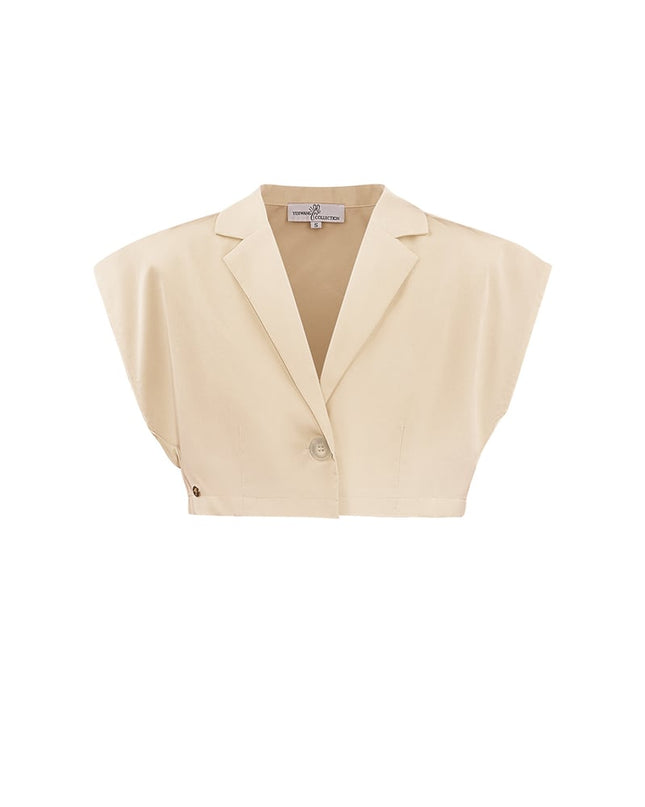 Cropped top met knoop