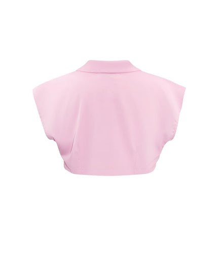 Cropped top met knoop