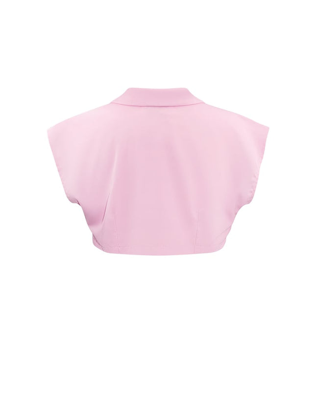 Cropped top met knoop