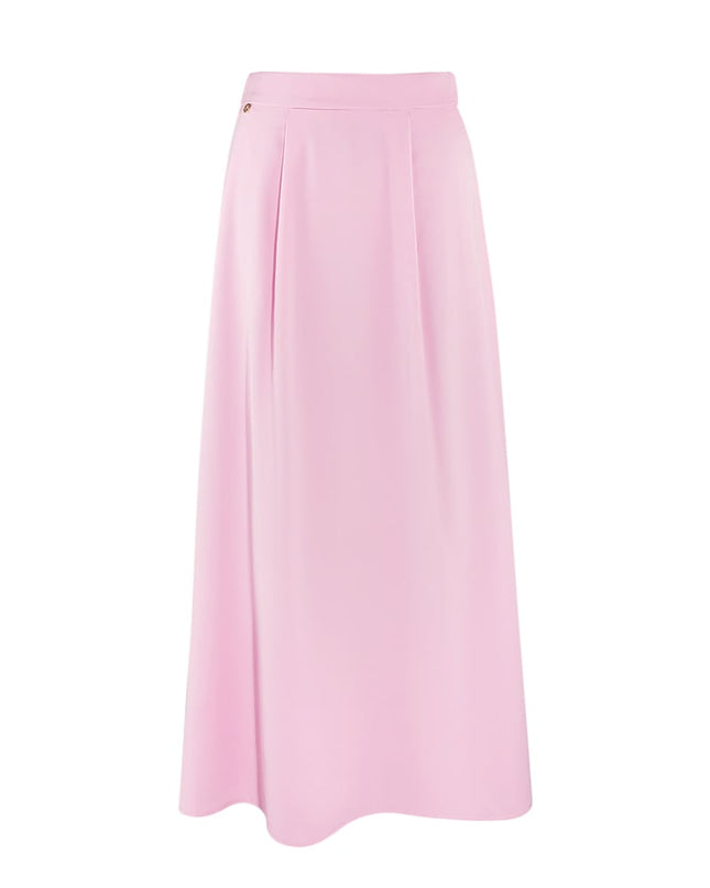 Lange satijnen rok