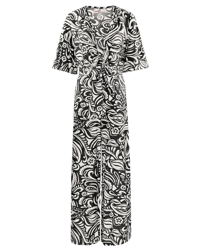 Jumpsuit with print - black/white 