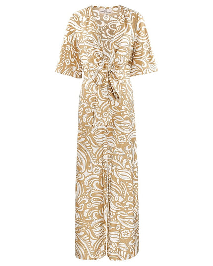 Jumpsuit with print - black/white 