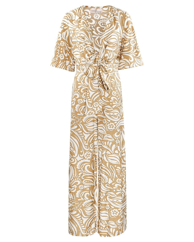 Jumpsuit with print - black/white 