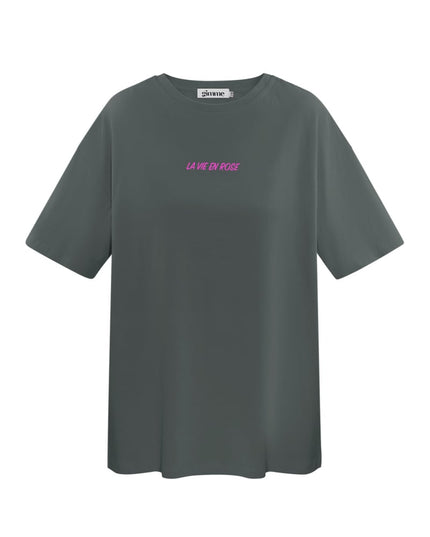 T-shirt la vie en rose - dark gray