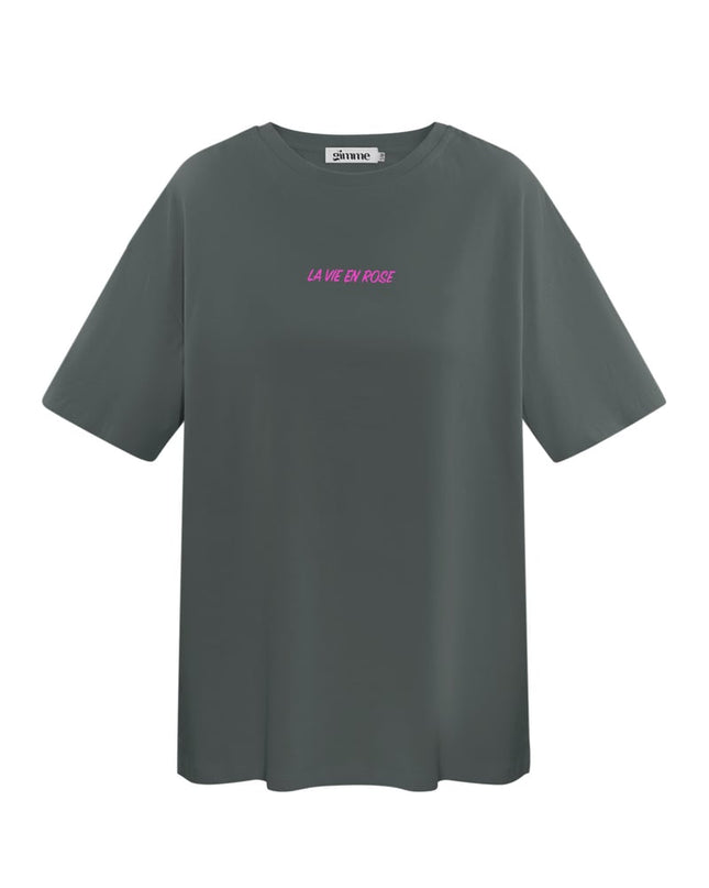 T-shirt la vie en rose - dark gray