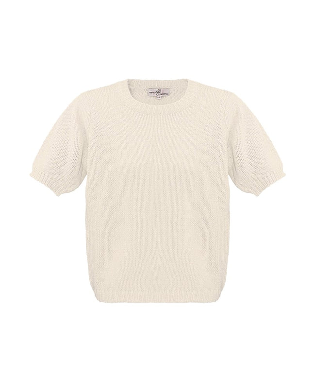 Basic shirt with puffed sleeves - black