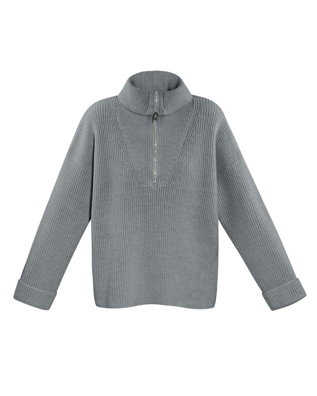 Neutral knit sweater - black