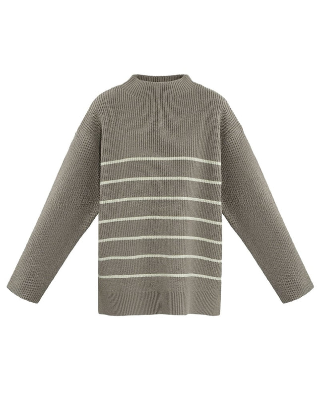 Basic Bliss trui - oranje roze