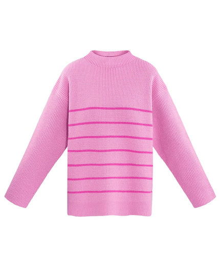 Basic Bliss trui - oranje roze