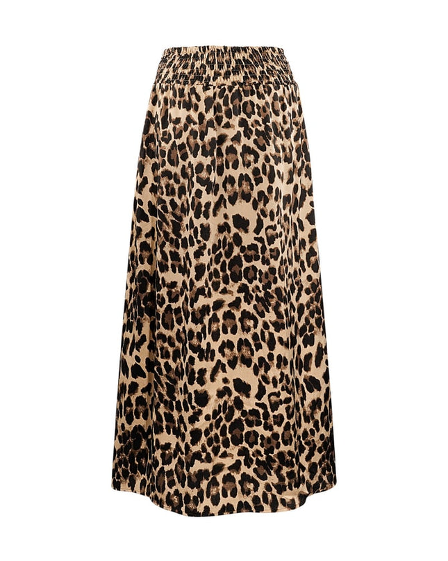 Lange panterprint rok