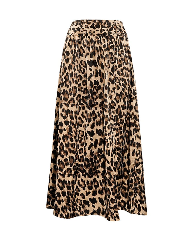 Lange panterprint rok