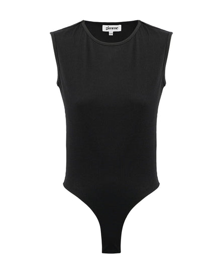 Basic bodysuit sleeveless - black