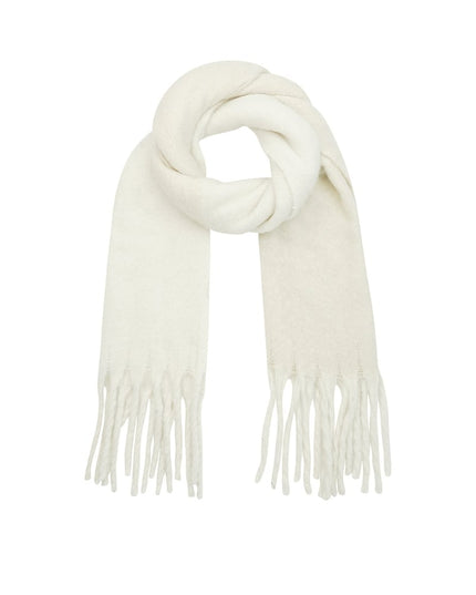 Wintersjaal polar plush - zwart grijs