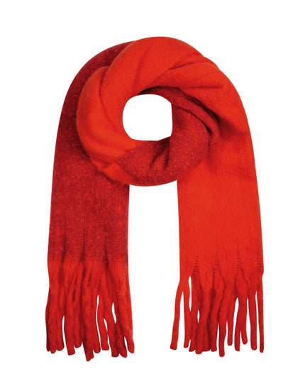 Wintersjaal polar plush - zwart grijs