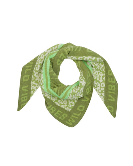 Wild Glow sjaal - groen & felgroen