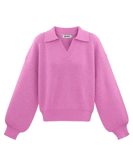 Everyday Ease sweater - fuchsia