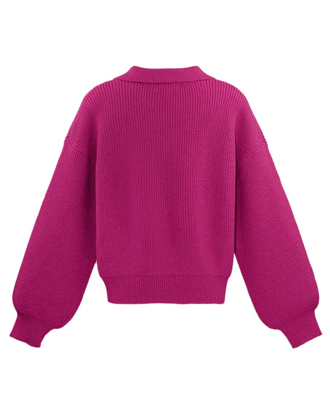 Everyday Ease sweater - fuchsia