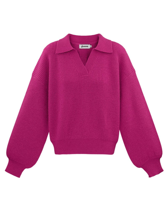 Everyday Ease sweater - fuchsia