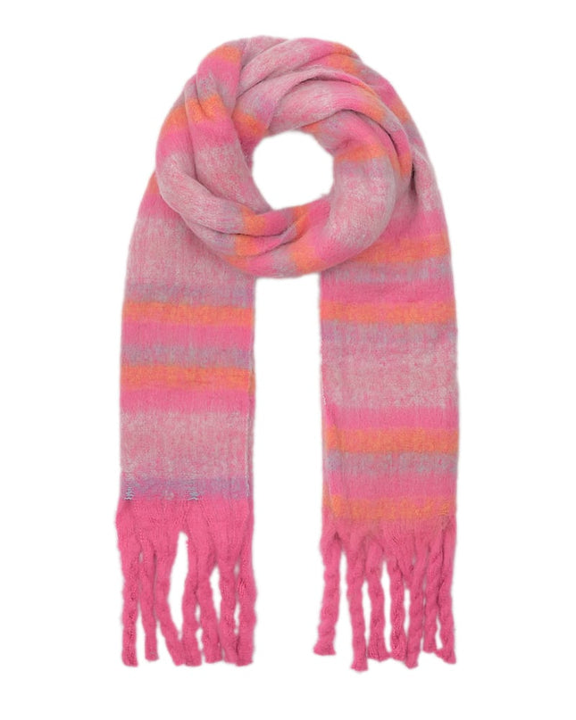 Life in Stripes scarf - pink