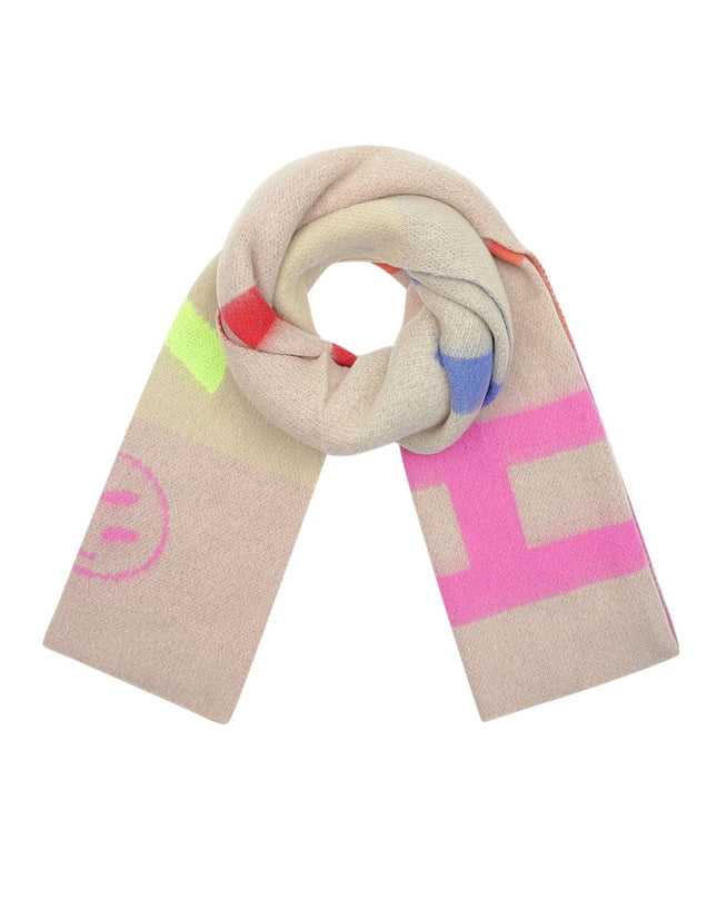 Joyful twist sjaal - zwart multi