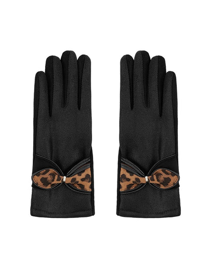 Panter detail handschoenen