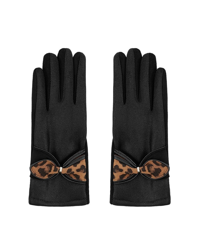 Panter detail handschoenen