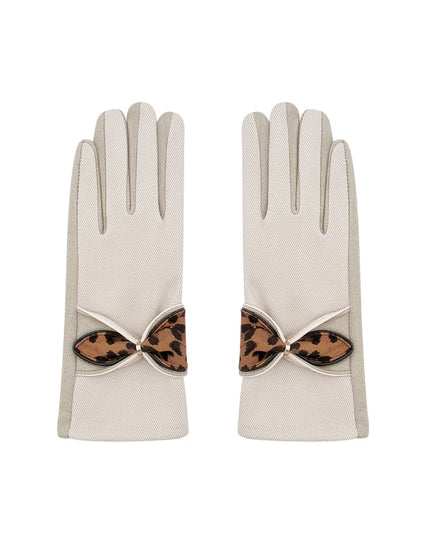 Panter detail handschoenen