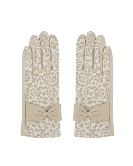 Leopard chic handschoenen