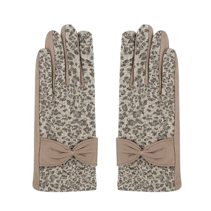 Leopard chic handschoenen