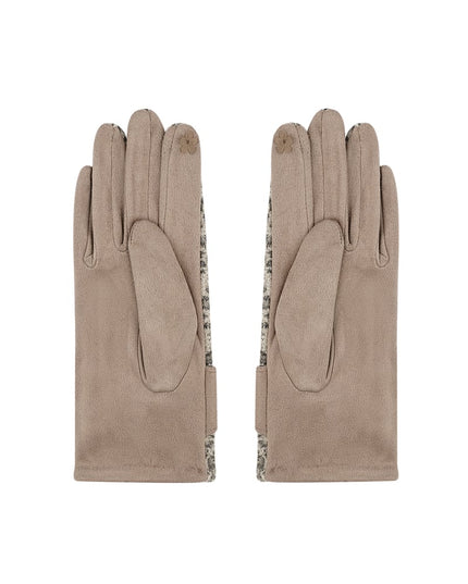 Leopard chic handschoenen