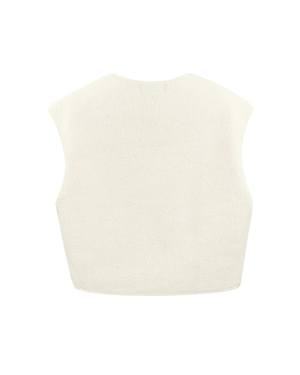 Geweven Polyestervezel Vrouwen Vest Casual Solide Kleur Herfst/Winter