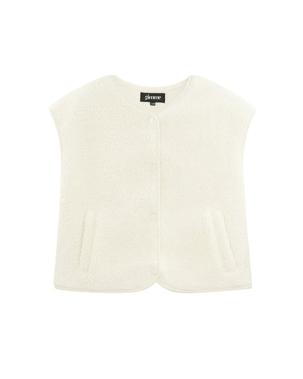 Geweven Polyestervezel Vrouwen Vest Casual Solide Kleur Herfst/Winter