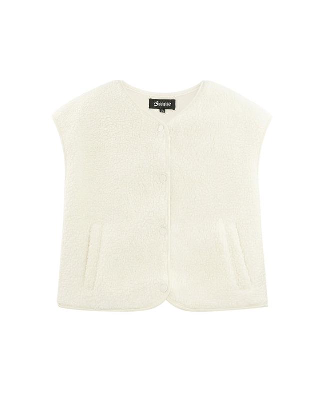 Geweven Polyestervezel Vrouwen Vest Casual Solide Kleur Herfst/Winter