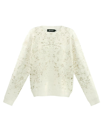 Sweater sparkle statement - black