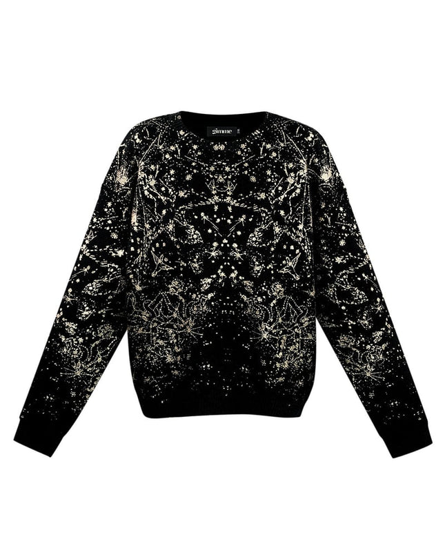Sweater sparkle statement - black